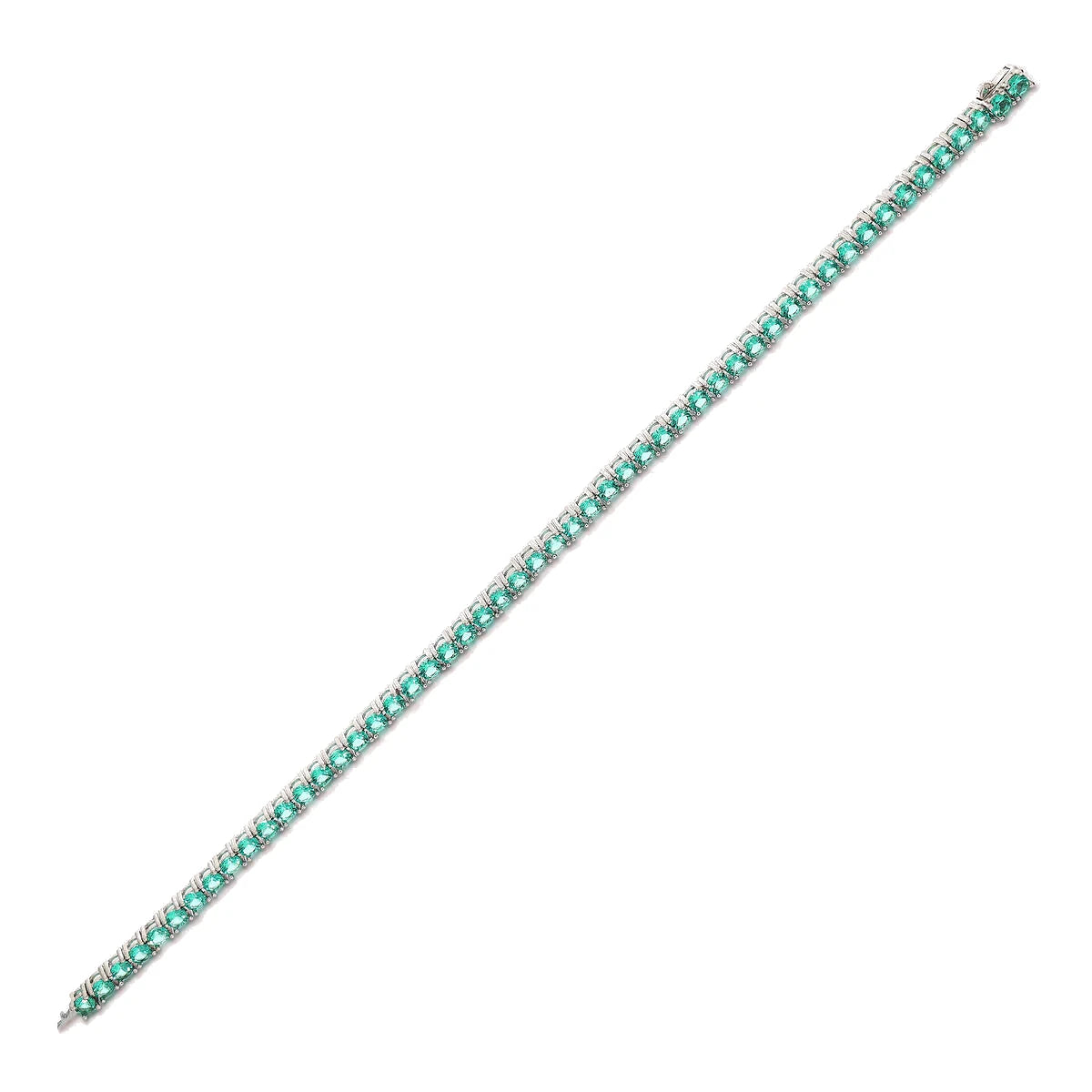 Bracciale Tennis con Cubic Zirconia Tonde Verde