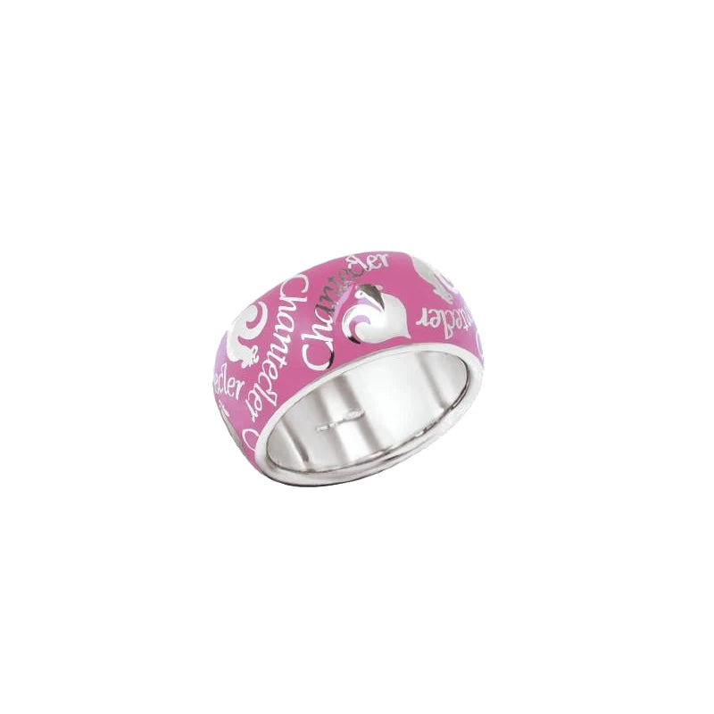 Anello a fascia rosa