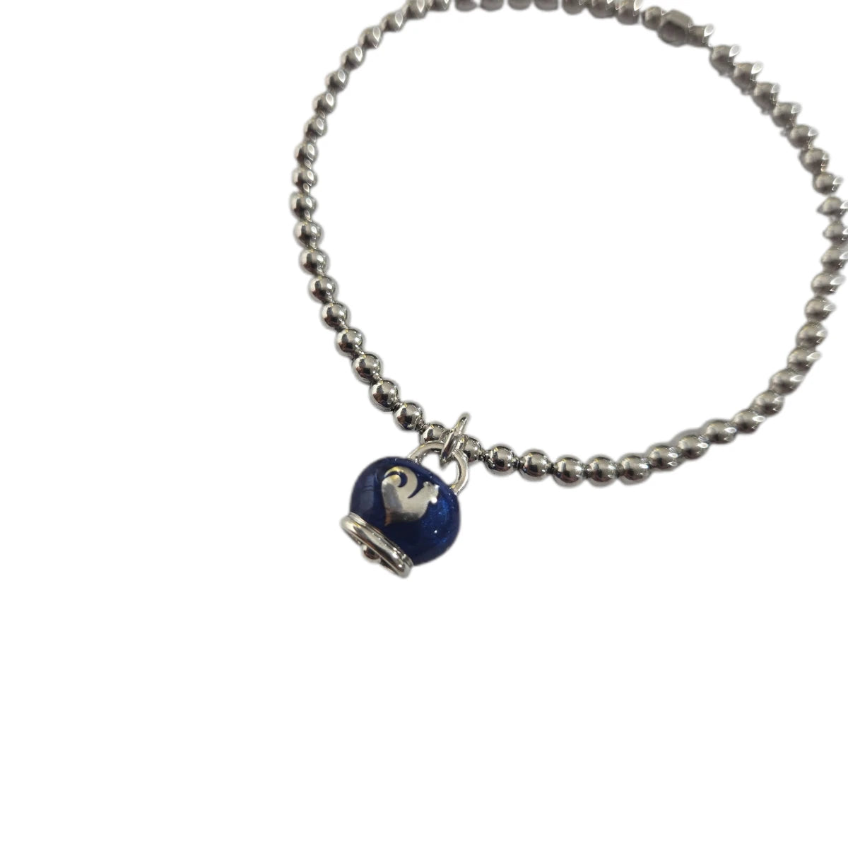 Bracciale Chantecler elastico campanella blu