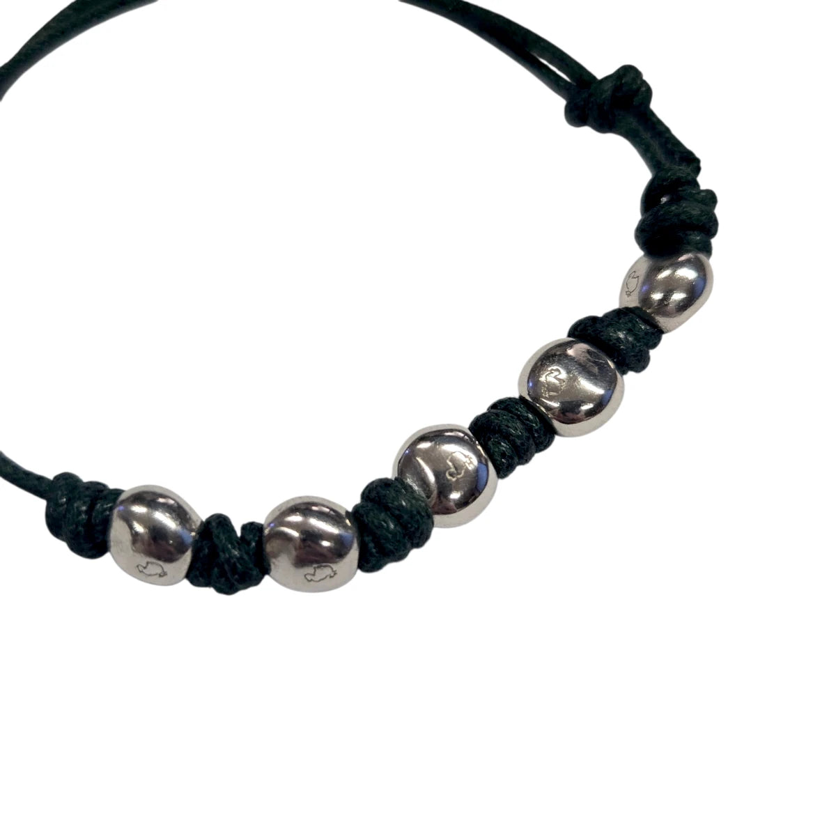 Bracciale Cordino DoDo 5 Pepite Argento Sp