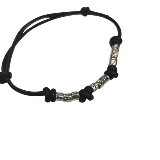 Bracciale Cordino nero DoDo 9 Granelli