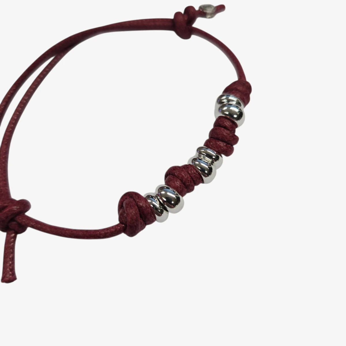 Bracciale Cordino Spesso 6 Rondelle Bold