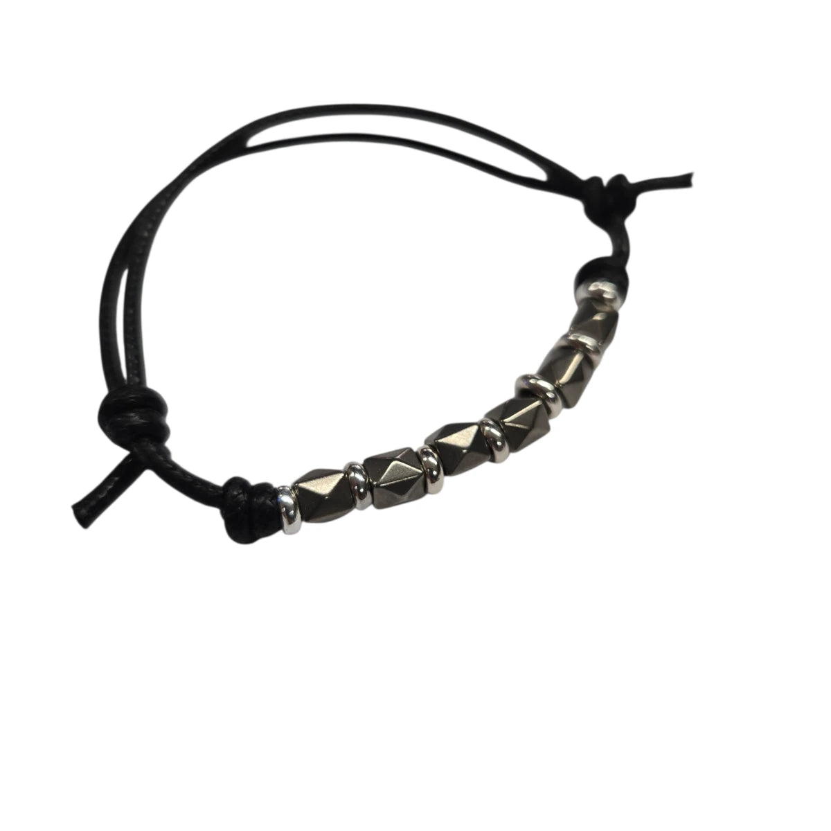 Bracciale Cordino DoDo Borchie Titanio e Rondelle