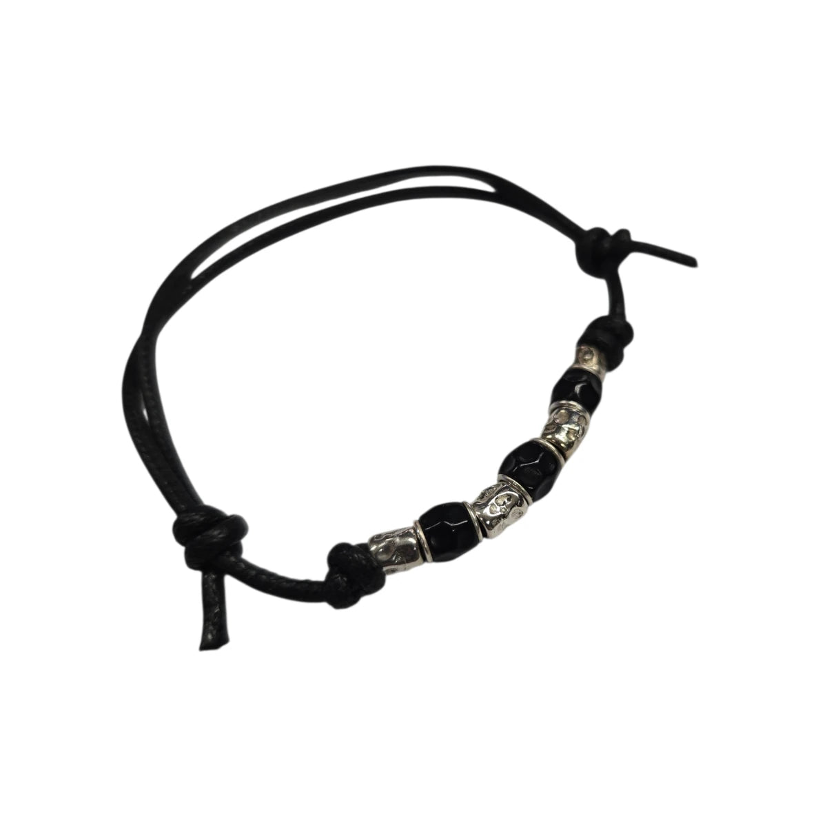 Bracciale Cordino DoDo Granelli e Granelli Neri