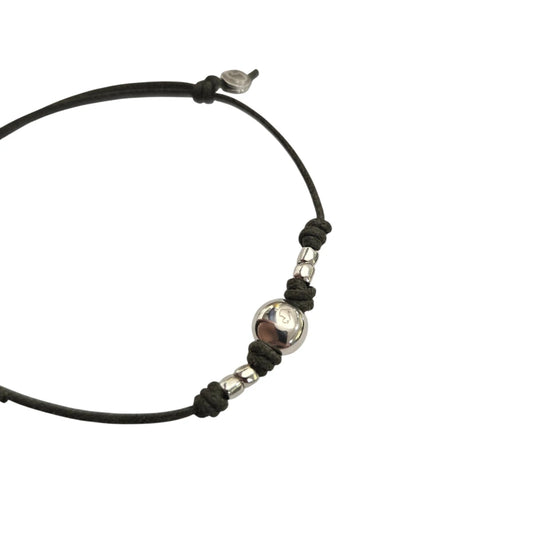 Bracciale Cordino DoDo mini-granelli e pepita piccola