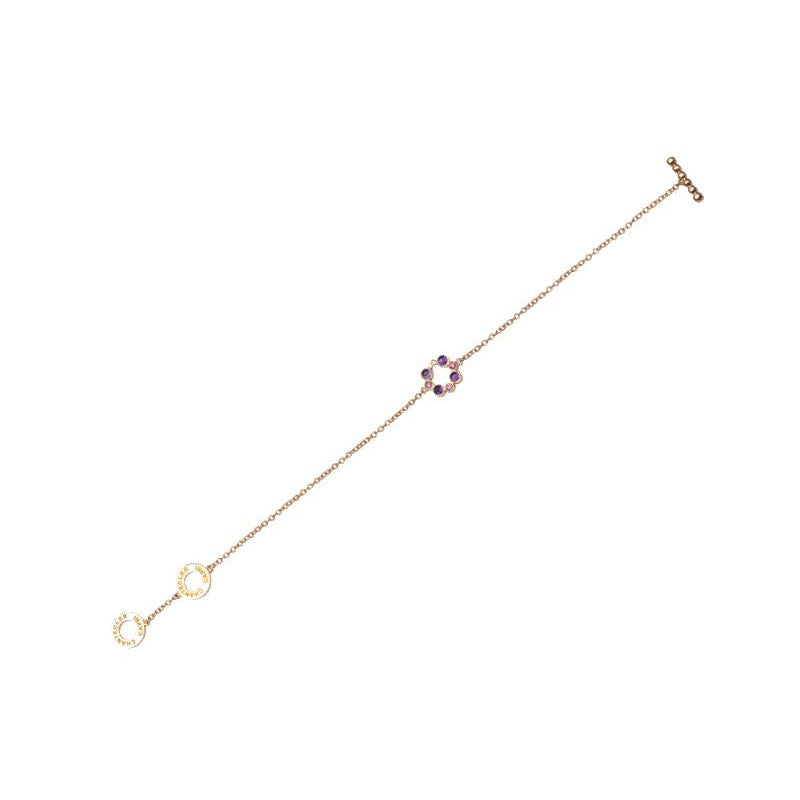 Bracciale fiore viola