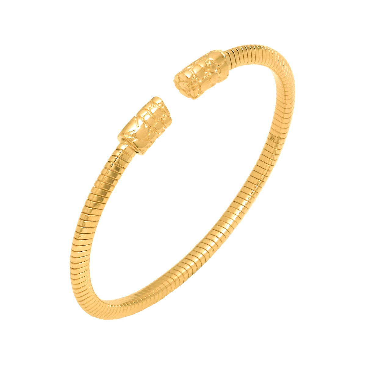 Bracciale Tubogas Croco Piccolo Dorato