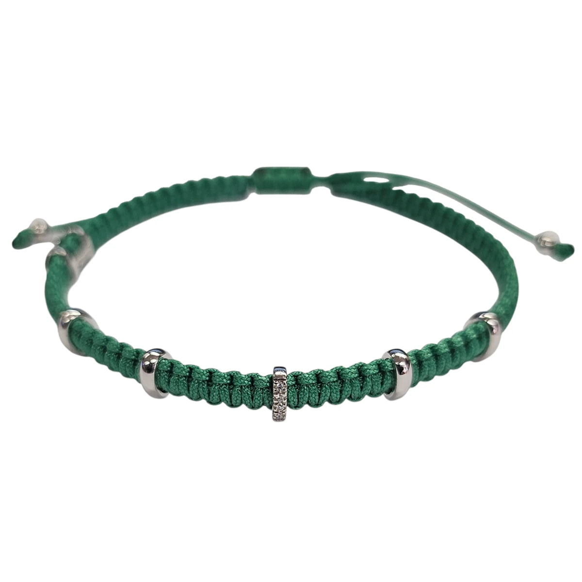 Bracciale Simple cinque barette oro bianco e diamanti