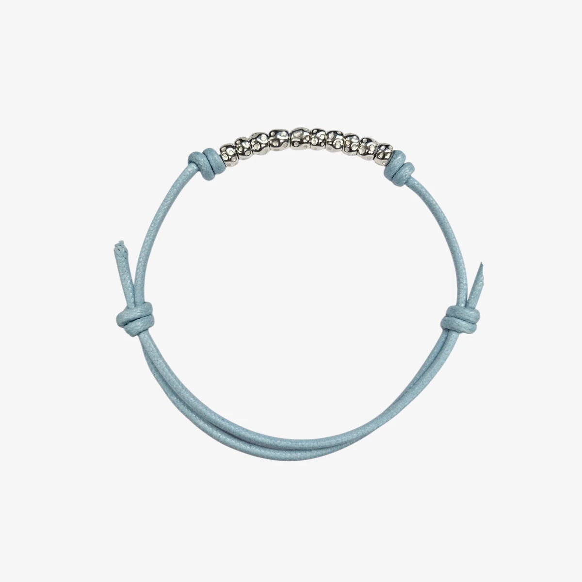 Bracciale Cordino Spesso Barretta 10 granelli