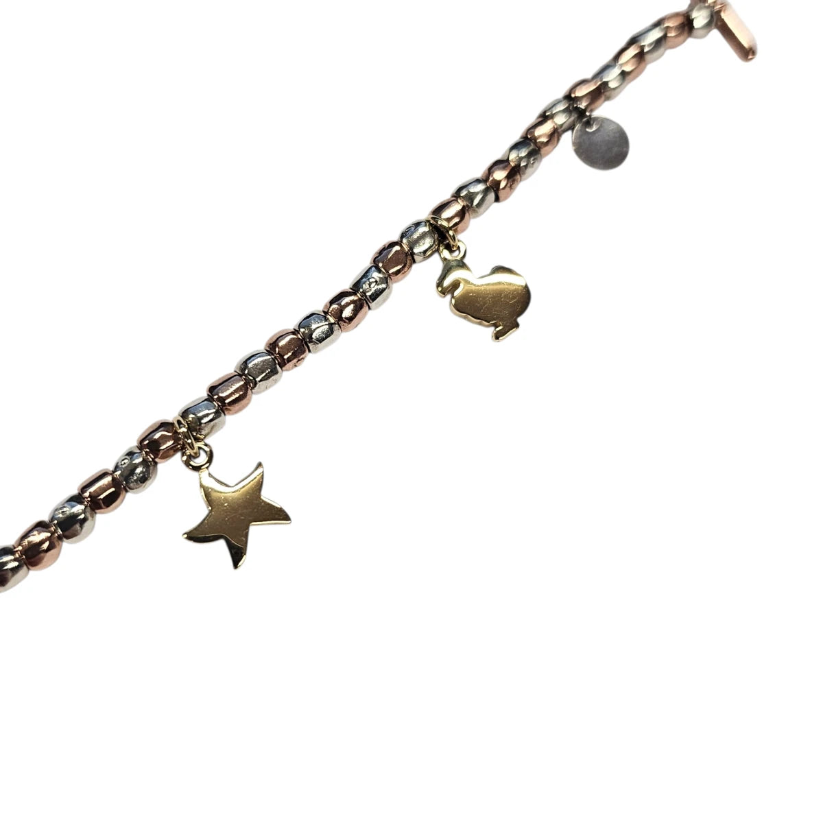 Bracciale DoDo Mini Granelli Argento e Oro rosa