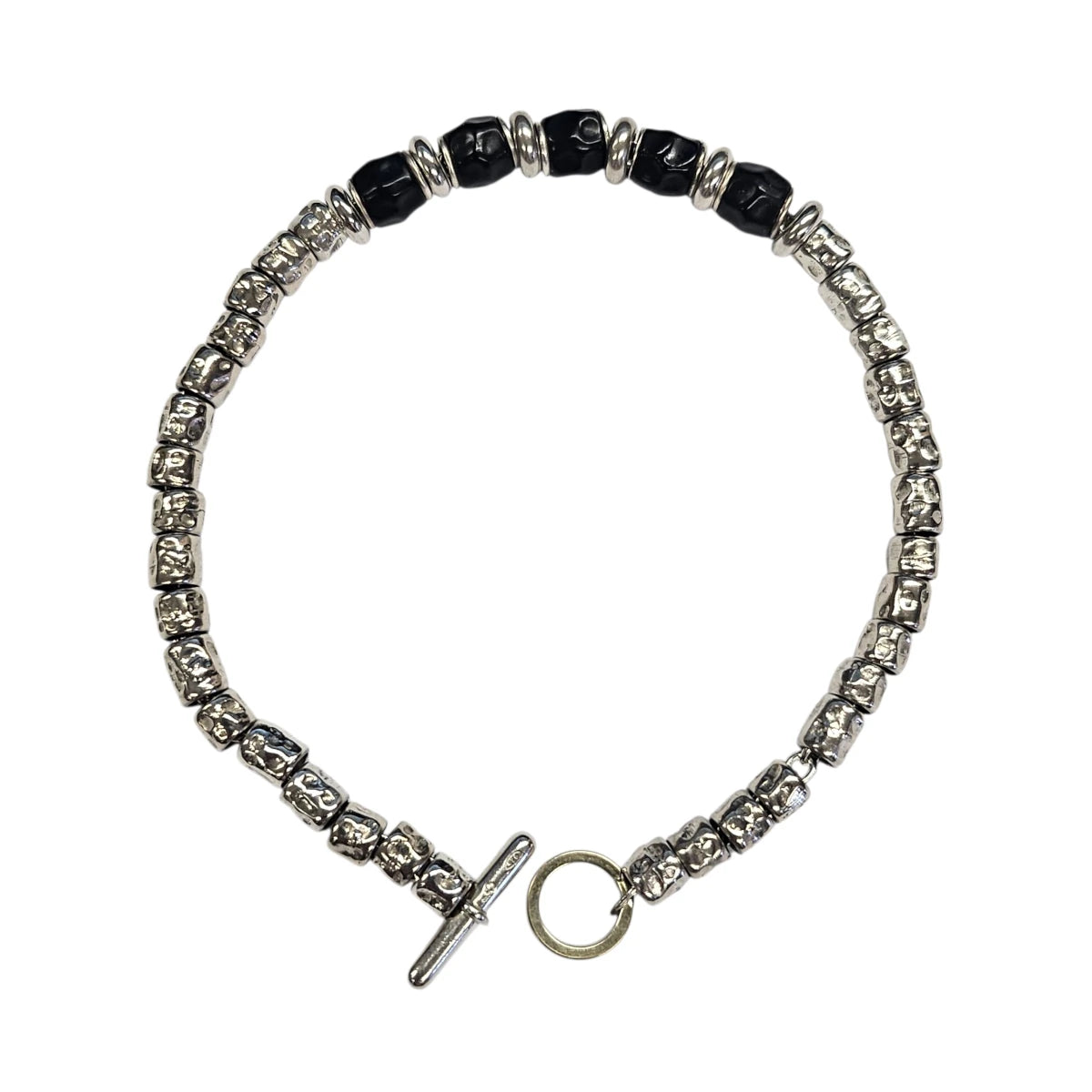 Bracciale DoDo Granelli Neri e Rondelle
