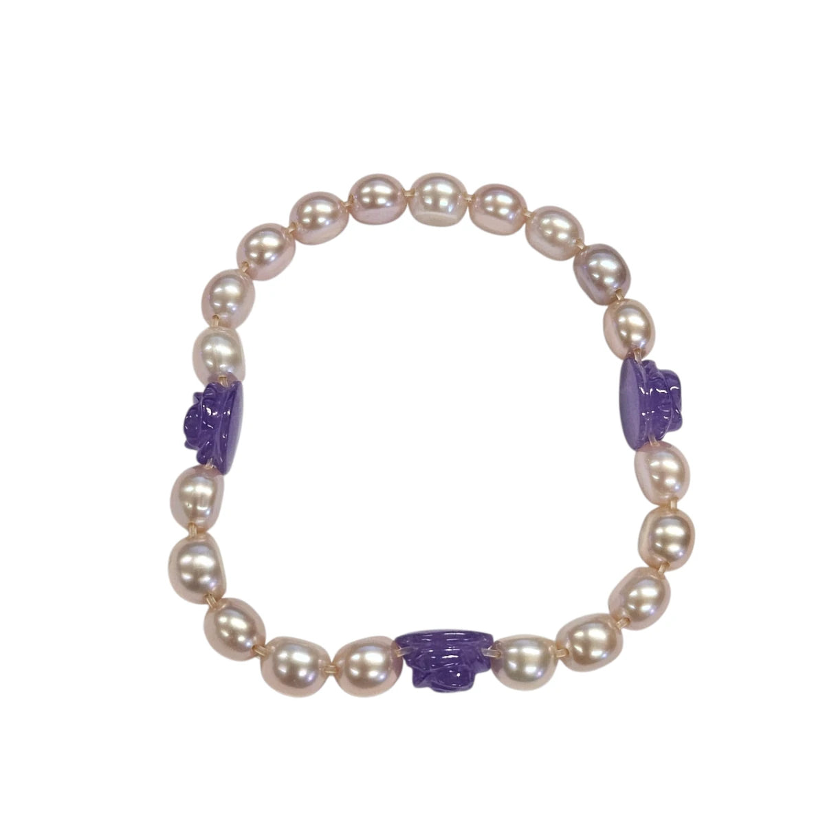 Bracciale Elastico MiMi Milano Perle e Rose