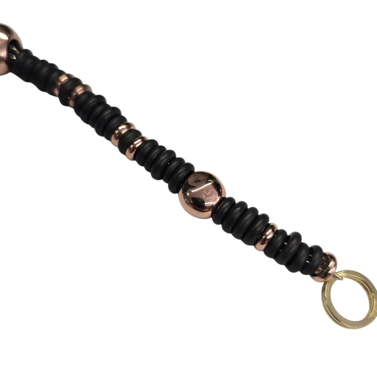 Bracciale DoDo Rondelle Titanio e Pepite Oro Rosa