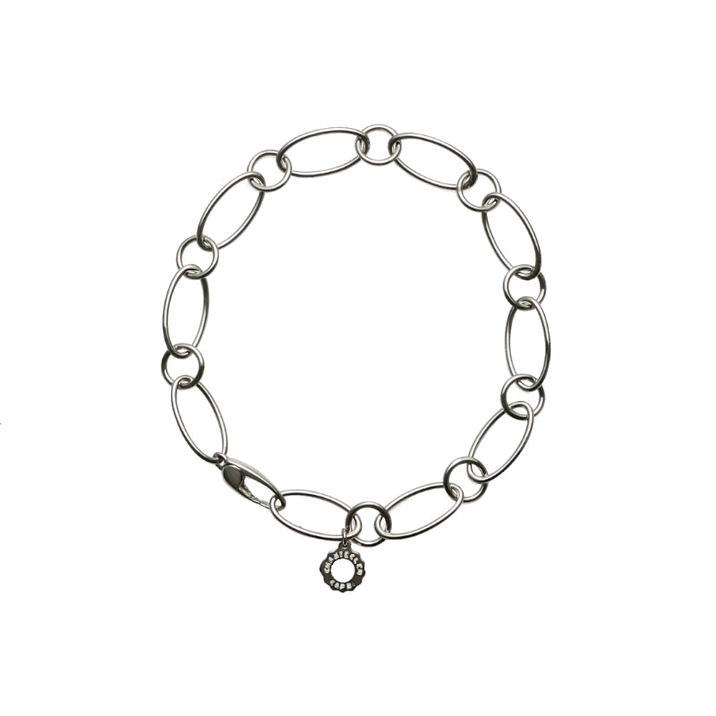 Bracciale maglie ovali alternate