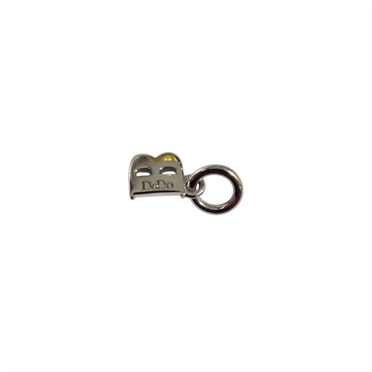 Charm DoDo Lettera B oro bianco e diamanti