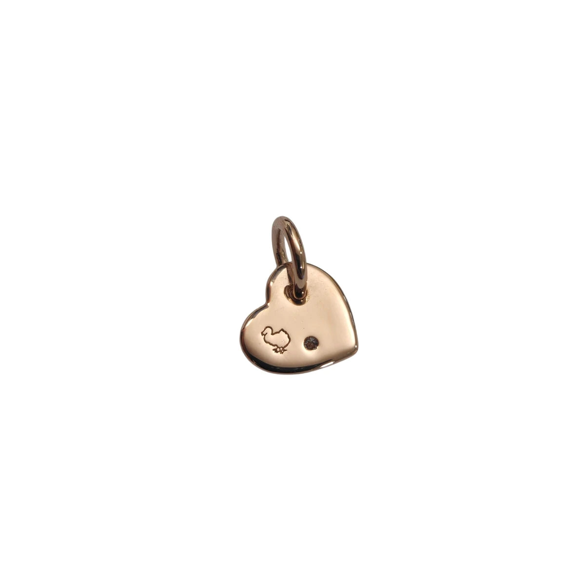 Charm DoDo Cuore con Diamante Bianco