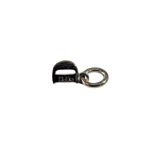 Charm DoDo Lettera D oro bianco e diamanti