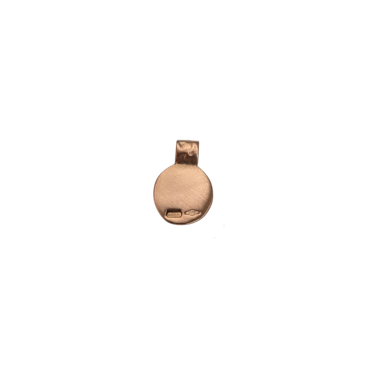 Charm DoDo Piastrina Tonda con Granello