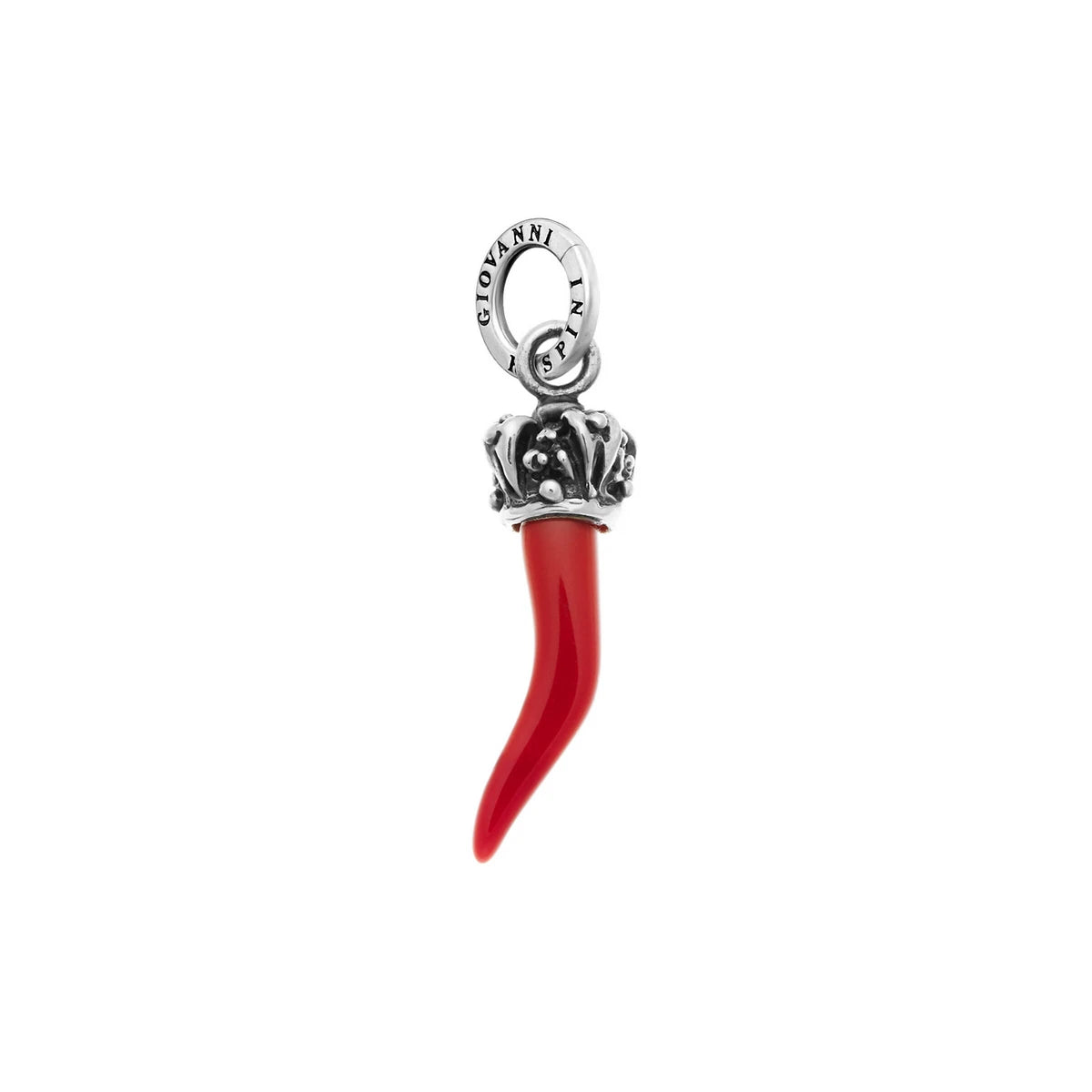 Charm Corno Rosso Corona