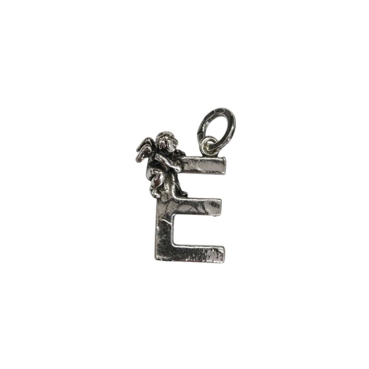 Charm Lettera E con Angelo