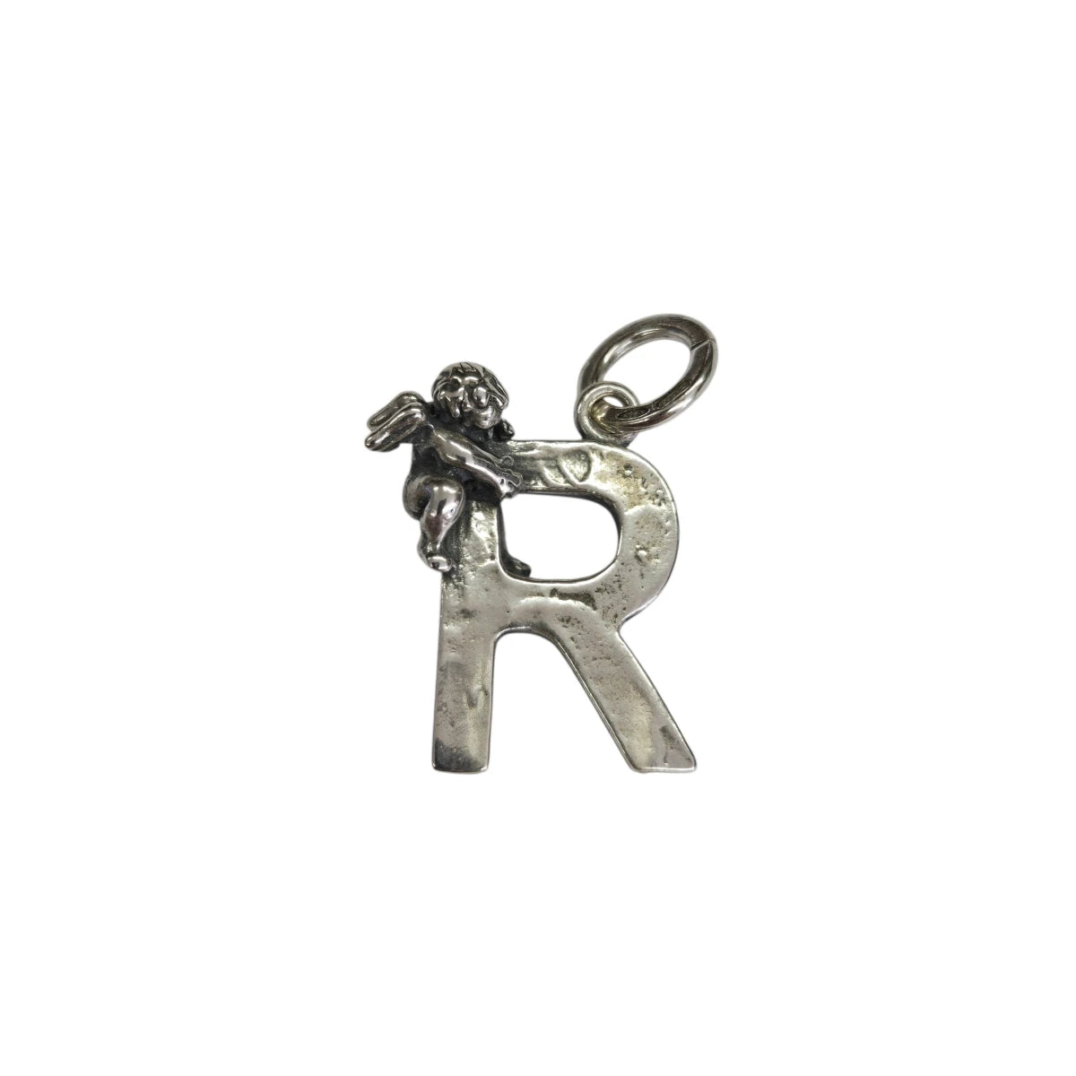 Charm Lettera R con Angelo