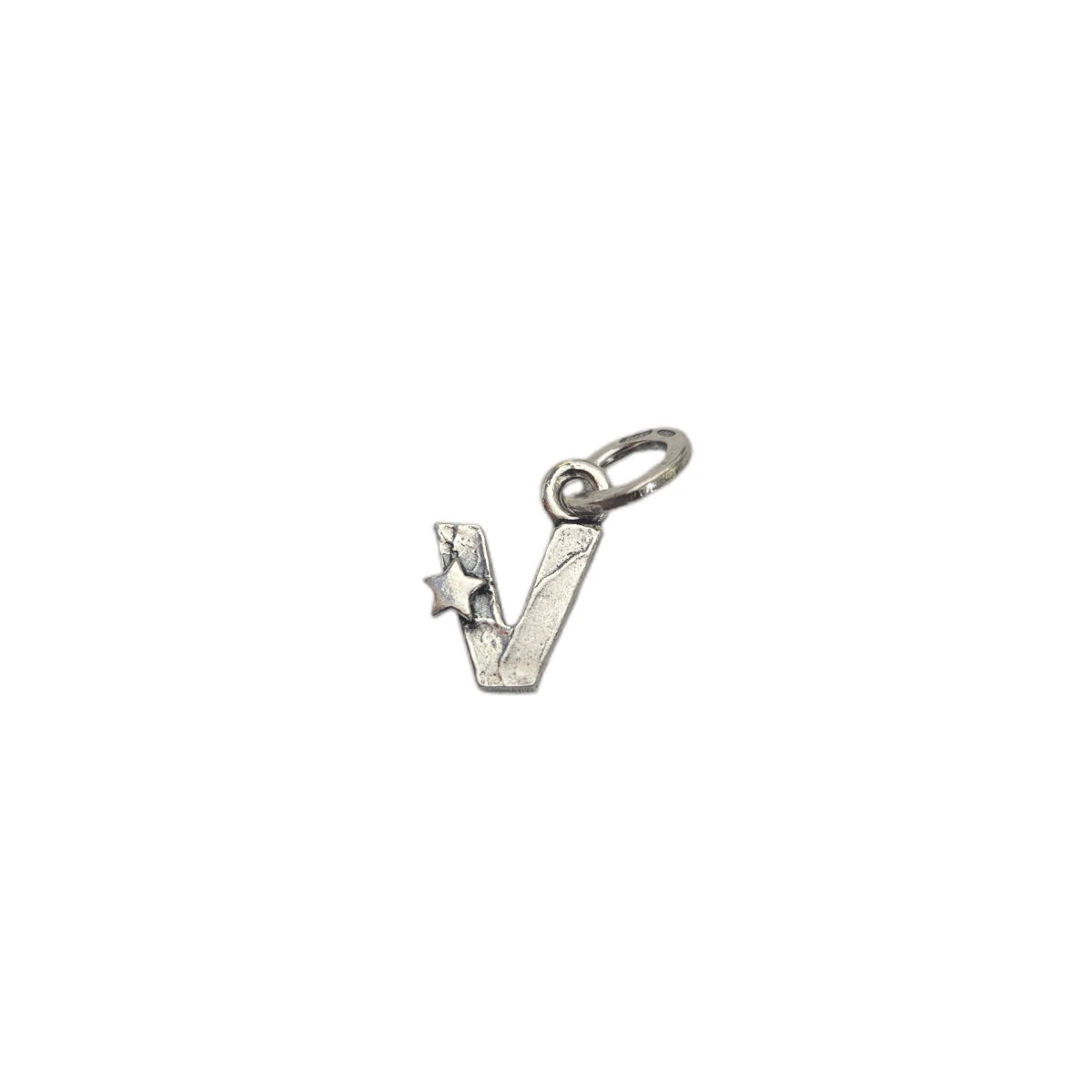 Charm Giovanni Raspini lettera V con stelle