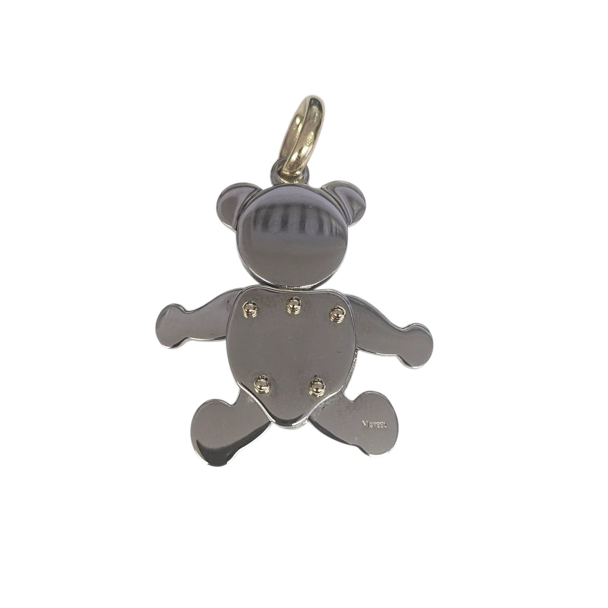 Charm Pomellato Orso Acciaio e Oro