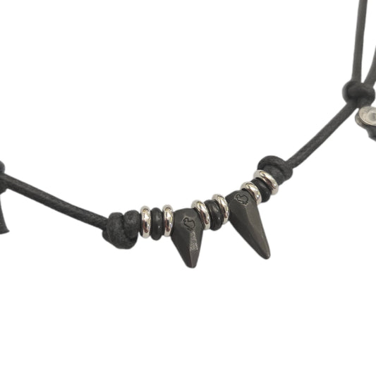 Collana DoDo Cordino Spike e Rondelle