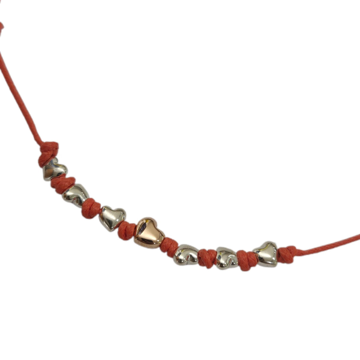 Collana DoDo Cuori Argento e Oro Rosa