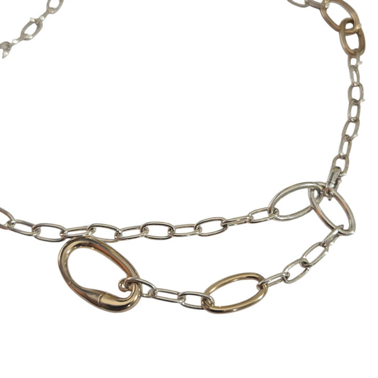 collana DoDo essentials argento & argento dorato