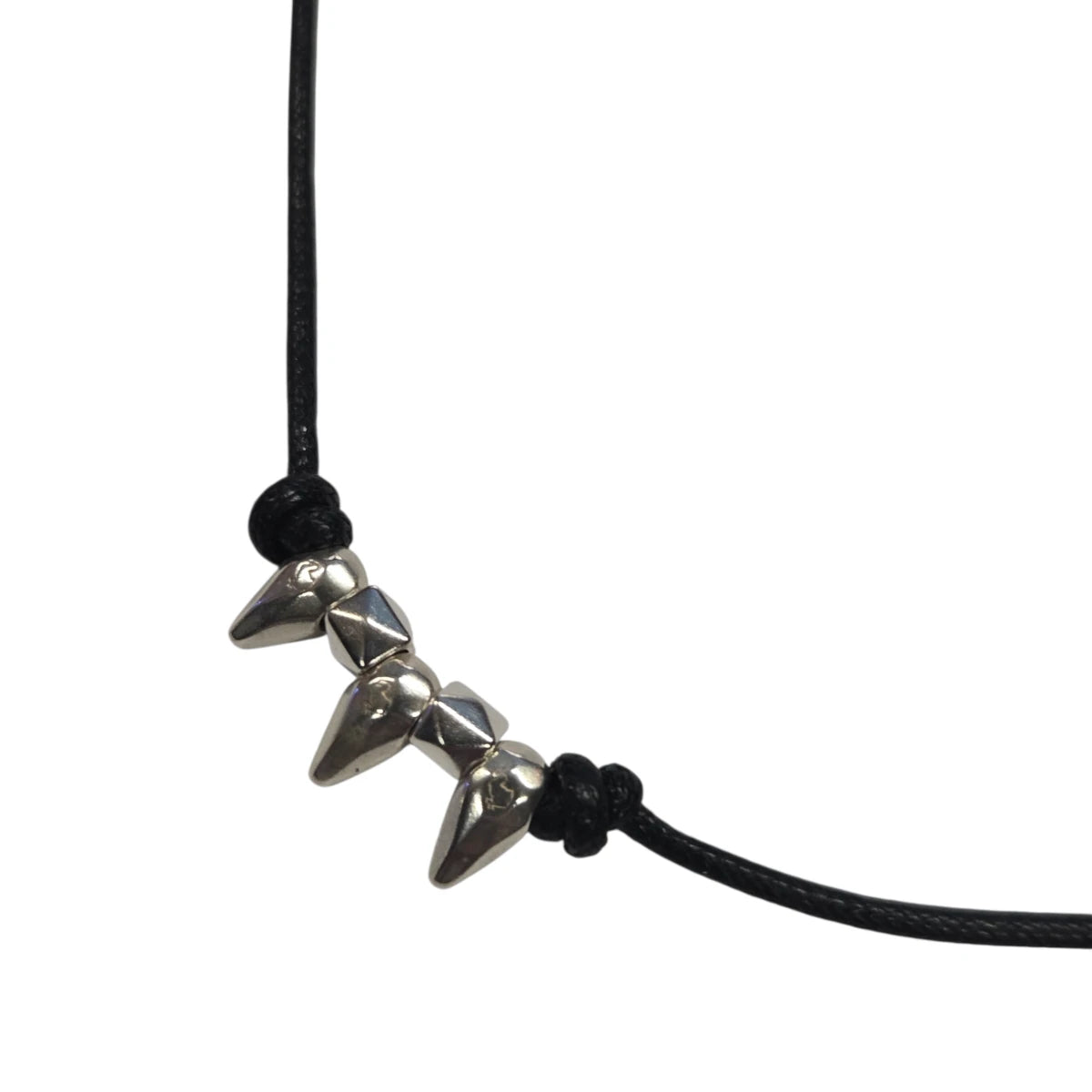 Collana DoDo Cordino Spike Argento