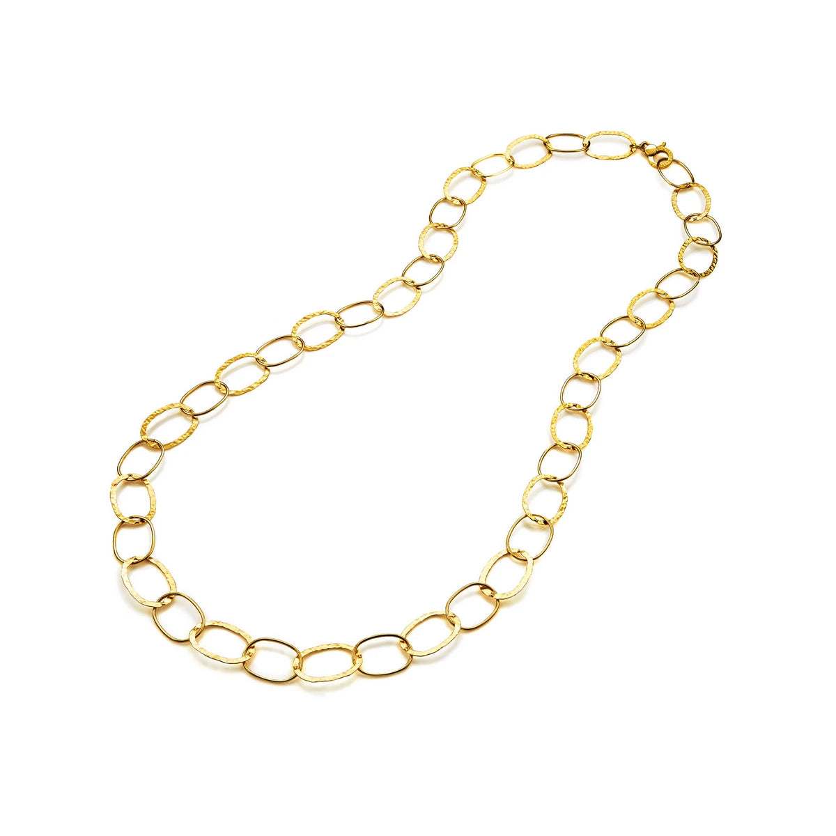 Collana Maglia Ovale Alternata Dorata