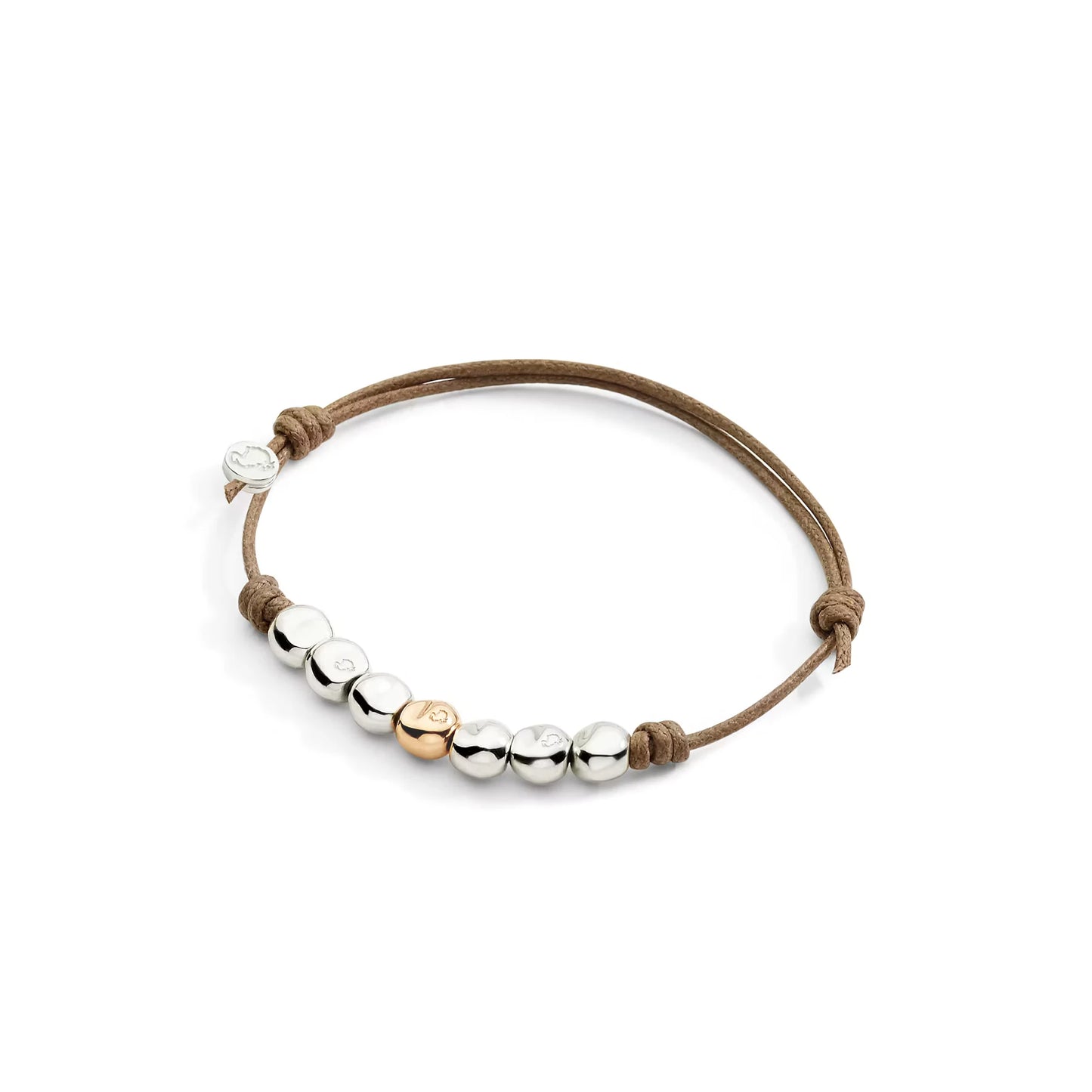 Thin Cord Bracelet Four Diamond Hearts