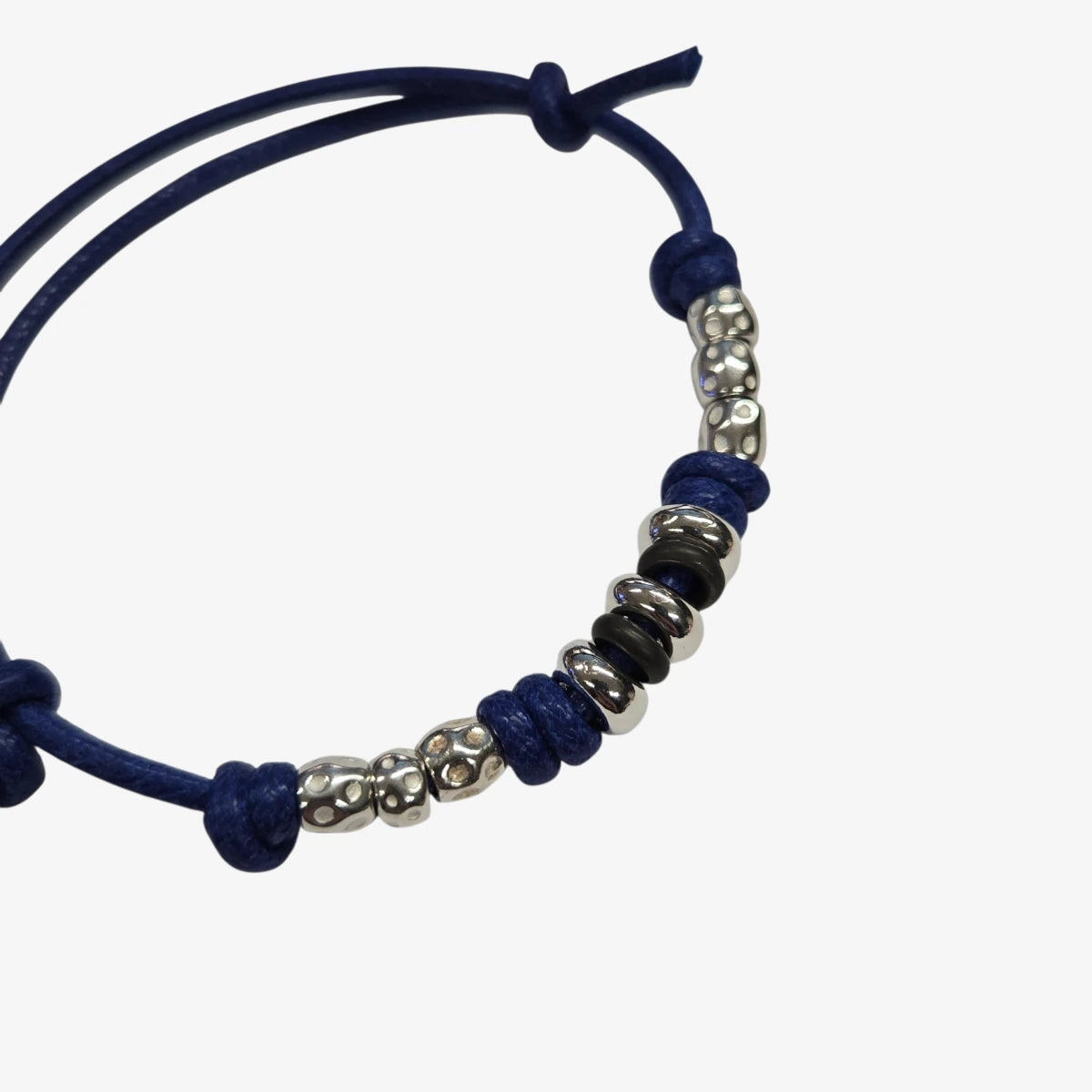 Bracciale Cordino Spesso Granelli e Rondelle