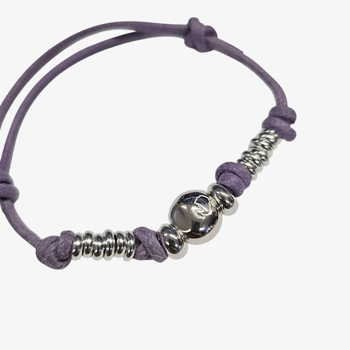 Bracciale Cordino Spesso 12 Rondelle e Pepita