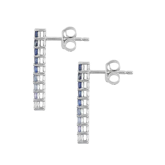 Orecchini zaffiri degradè