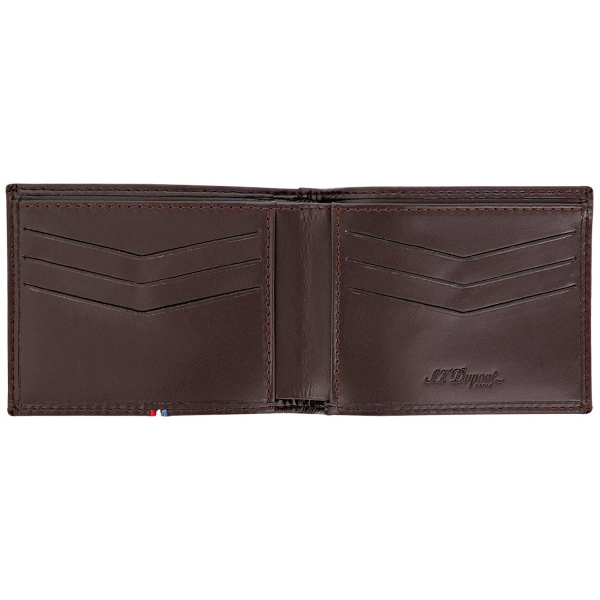 Portafoglio line D capsule 6 carte marrone
