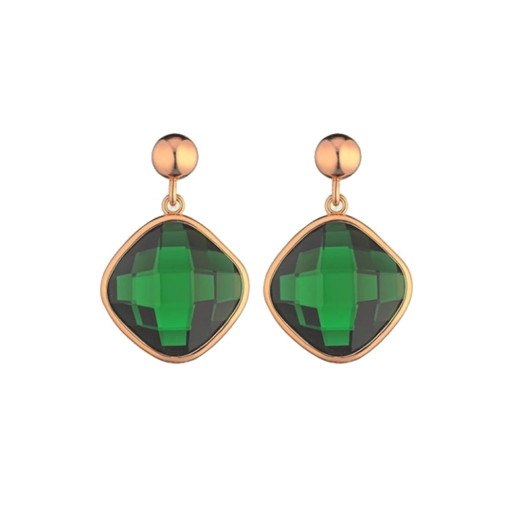 Orecchini Carmen con Cristallo Verde