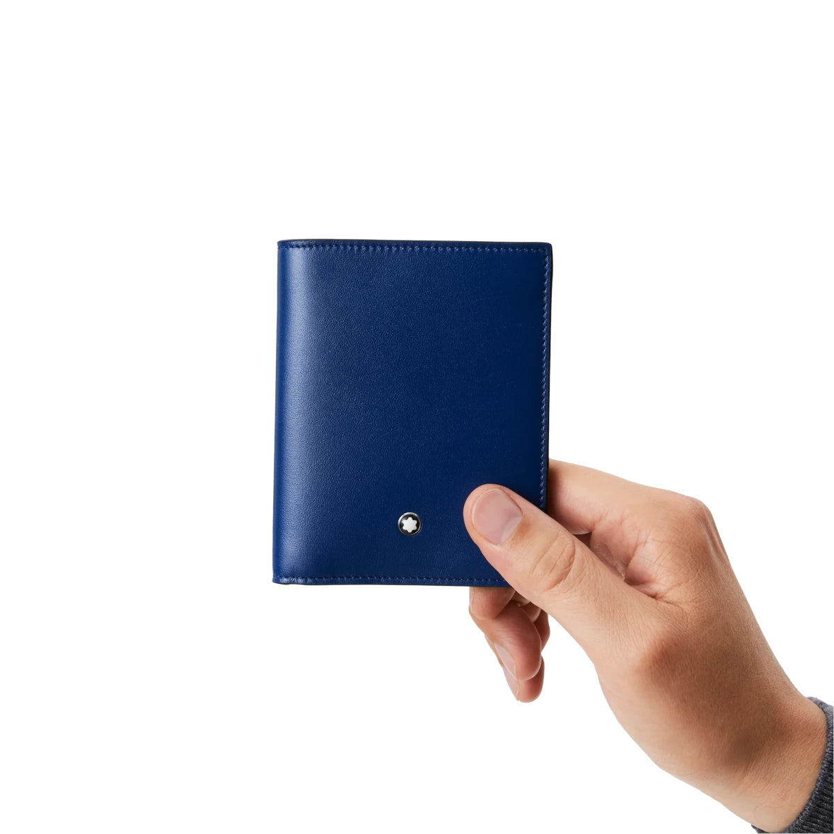 Portafoglio Compatto Meisterstück 6 scomparti blu