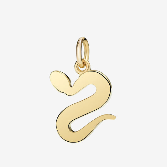 ciondolo serpente oro giallo