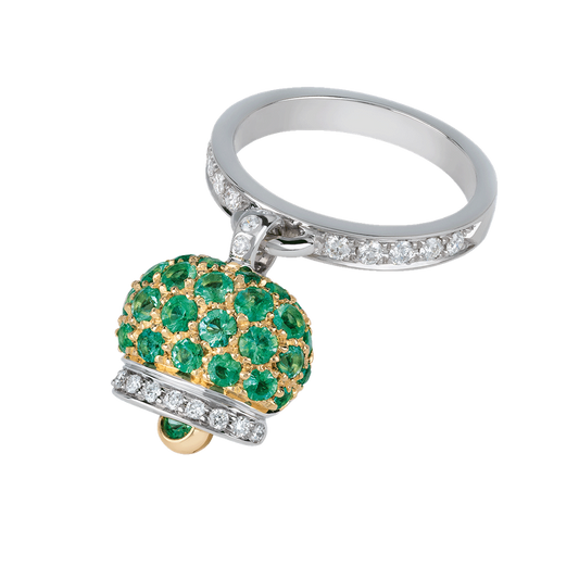 Anello Campanella piccolo smeraldi