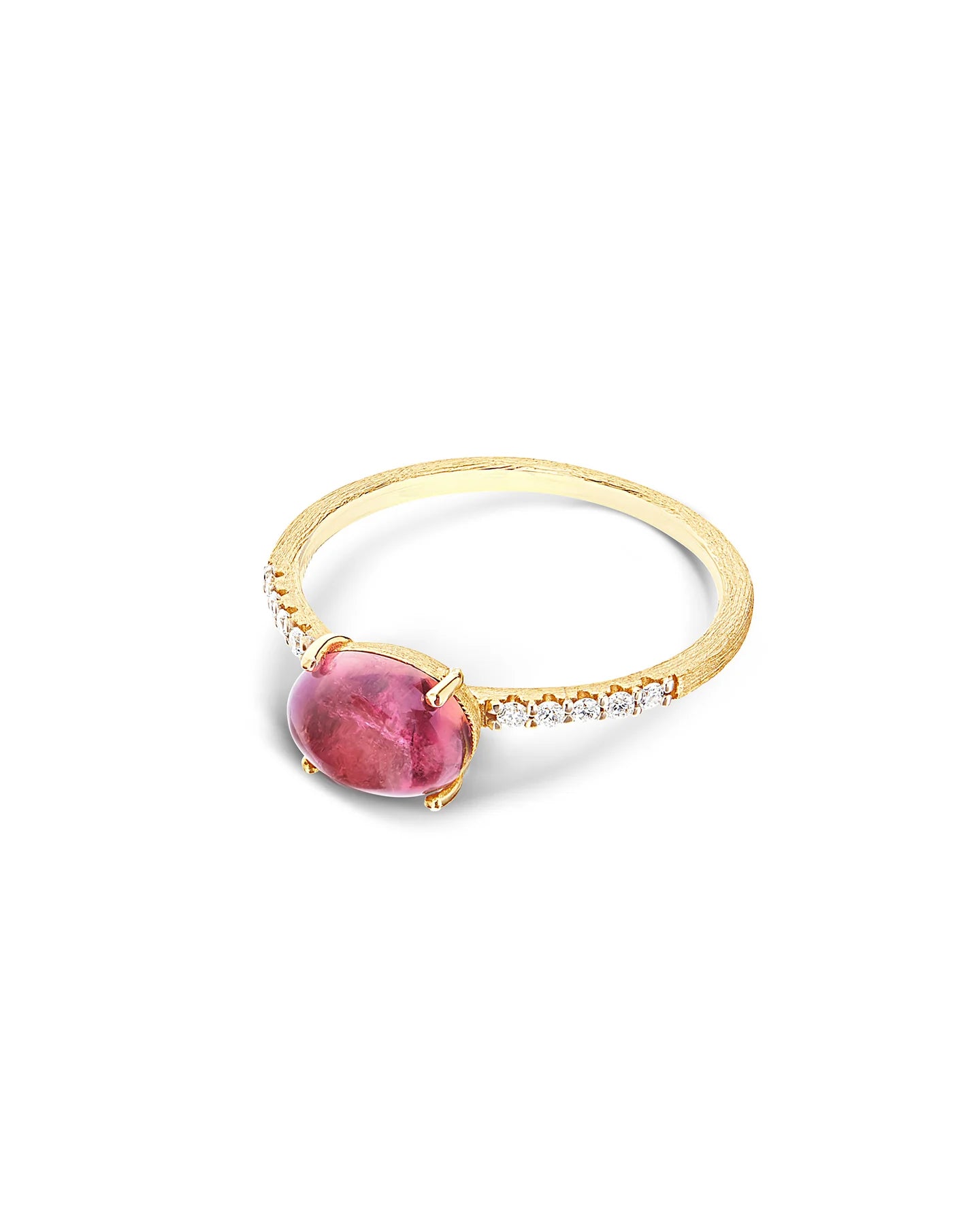 Anello Dancing Tourmalines rosa medio