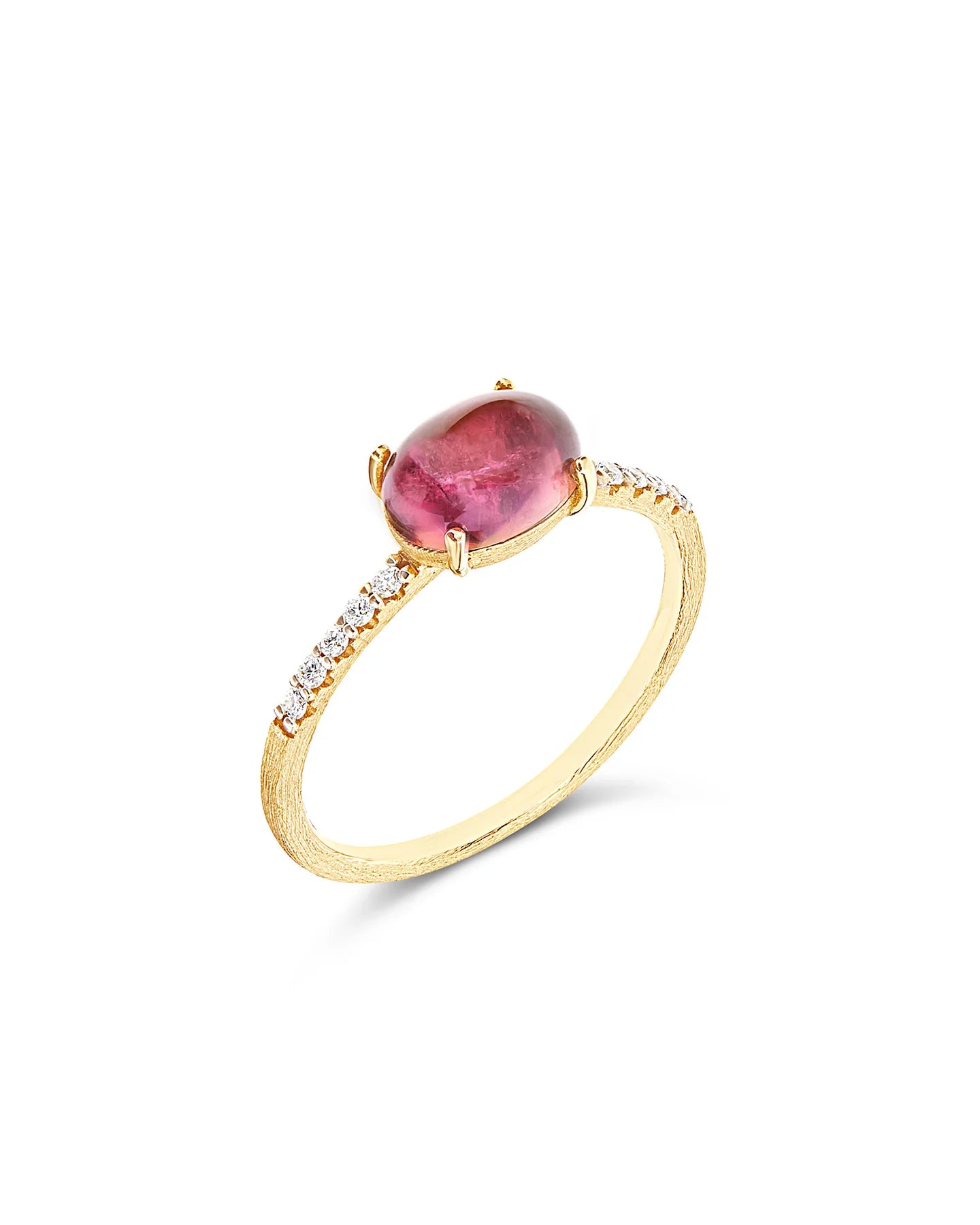 Anello Dancing Tourmalines rosa medio