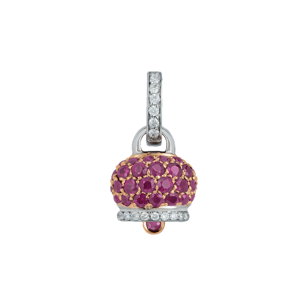 Campanella piccola pavé rubini