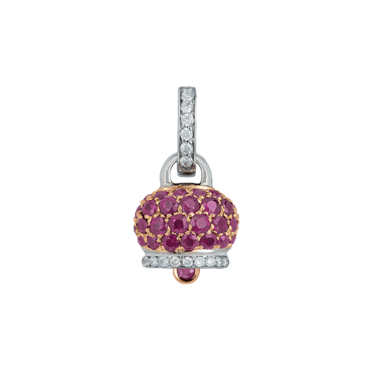 Campanella piccola pavé rubini