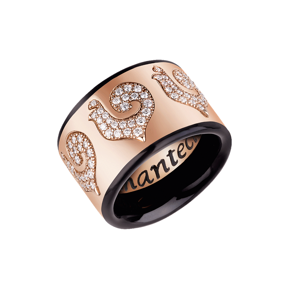 Anello Fascia grande Carousèl nero