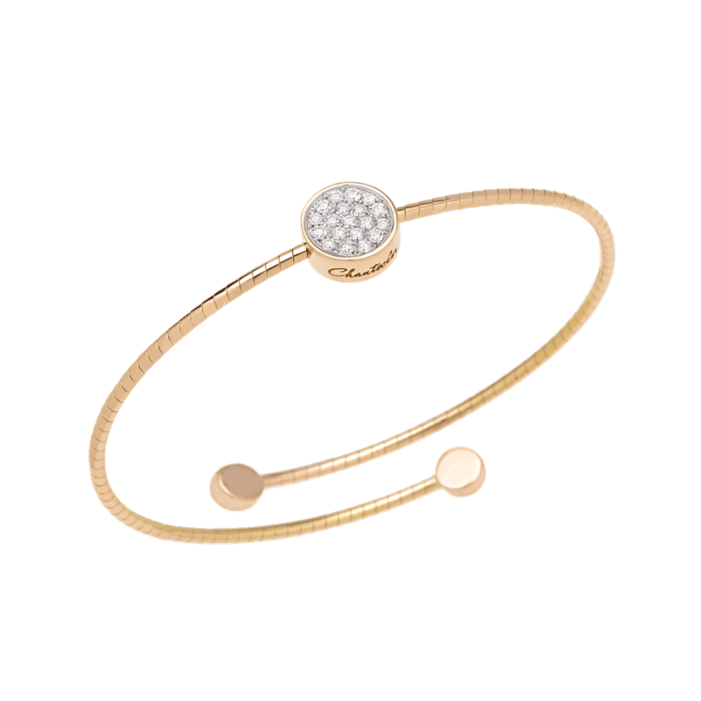 Bracciale a molla Paillettes bianco Capri
