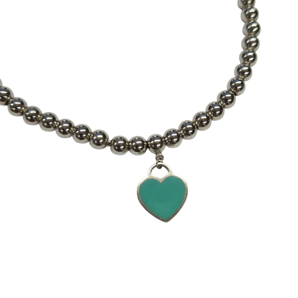 Bracciale Tiffany Beads Tag con Cuore Smaltato