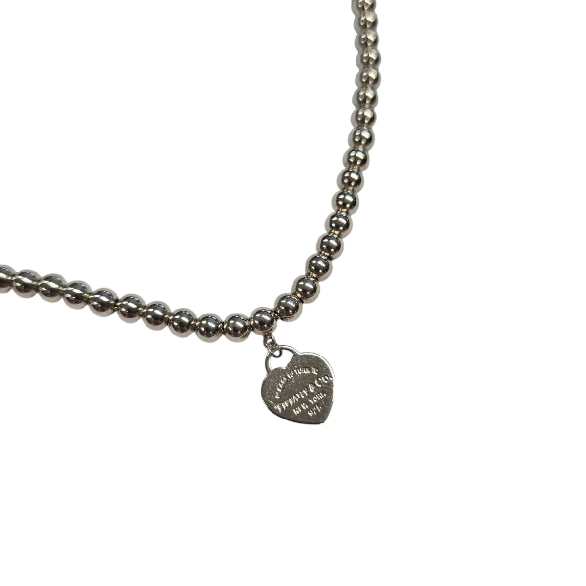 Bracciale Tiffany Beads Tag con Cuore Smaltato