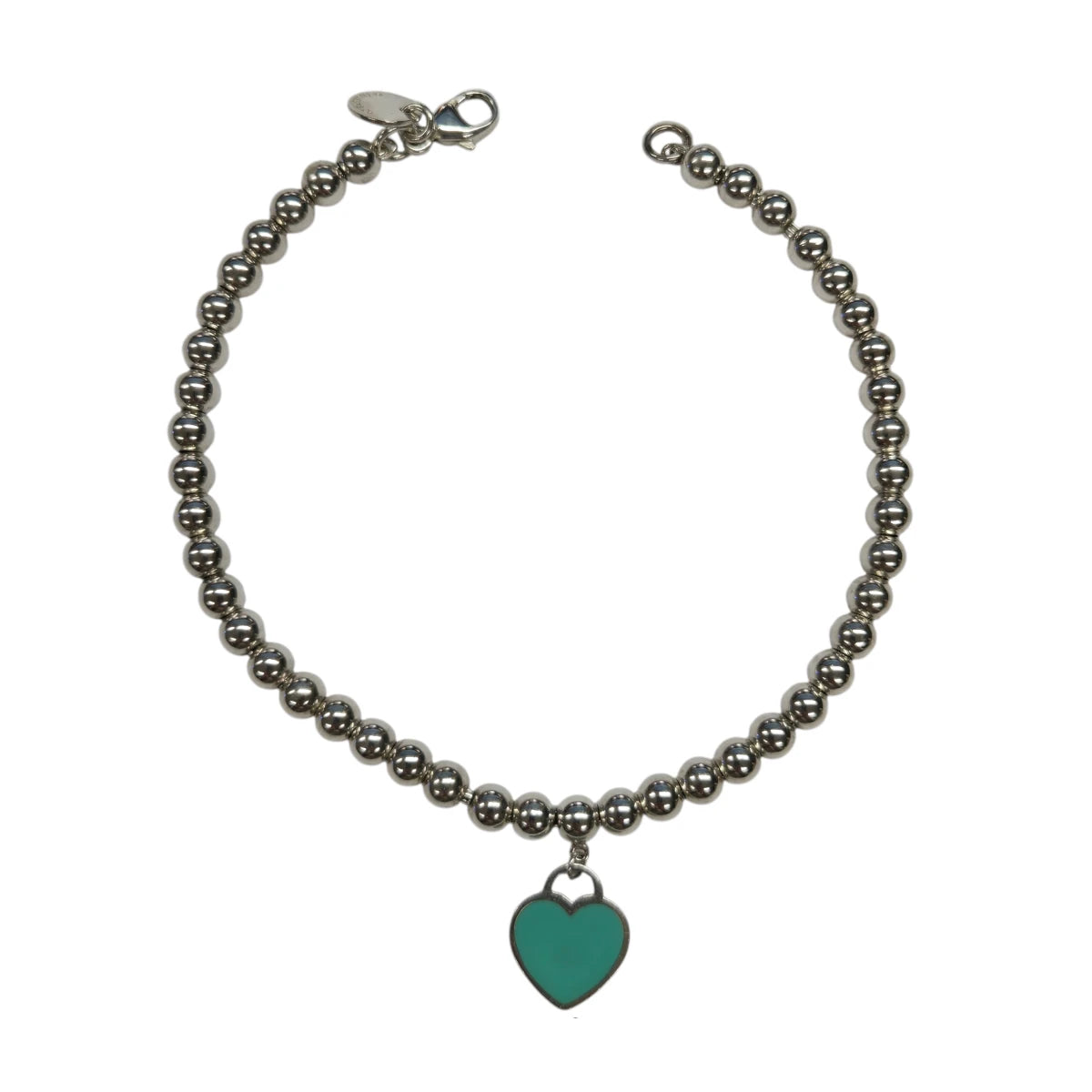 Bracciale Tiffany Beads Tag con Cuore Smaltato